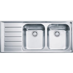 Franke Neptune NEX 621 Ένθετος Νεροχύτης Inox Σατινέ Αριστερός 116x51cm