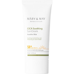 Mary & May Cica Soothing Sun Αντηλιακή Κρέμα Προσώπου Αντιγηραντική SPF50 50ml