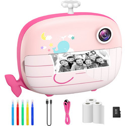 Camera High Quality Instant Print Camera Printer - Ocean Pink