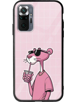 Θήκη Swag Collection - Panther Xiaomi Redmi Note 10 Pro / 10 Pro Max Groove TPU (Tempered Glass και TPU)