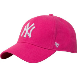 47 Brand New York Yankees MVP Καπέλο Jockey Snapback Υφασμάτινο Φούξια B-MVPSP17WBP-MA