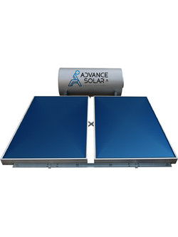 Advance Solar Plus Ηλιακός Θερμοσίφωνας 300lt 4m² Inox Τριπλής Ενέργειας