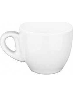 Lukanda Σετ Φλιτζάνια Τσαγιού Πορσελάνης Λευκά 200ml 6τμχ