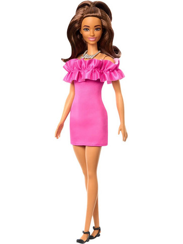 Mattel Barbie Fashionistas Pink Ruffle Dress