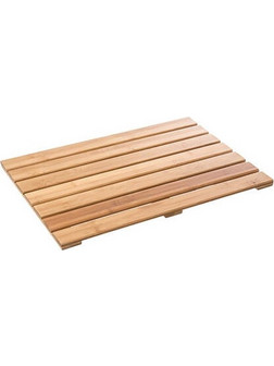 Αντιολισθητικό Πατάκι Μπάνιου Από Bamboo Σε Καφέ Χρώμα, 53x35.5x1.6 cm - 5five