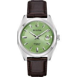 Bulova Surveyor Ανδρικό Ρολόι Αυτόματο με Καφέ Δερμάτινο Λουράκι 96B427