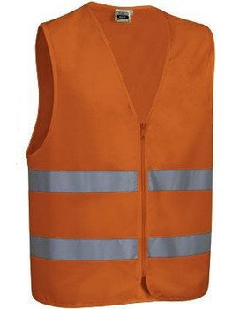 Ανακλαστικό Γιλέκο εργασίας με φερμουάρ Valento Wagon orange CHVAWAGNF