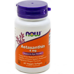 Now Foods Astaxanthin 4mg 60 Μαλακές Κάψουλες