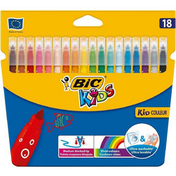 BIC Kids Couleur Μαρκαδόροι Ζωγραφικής Σετ 18 Χρώματα