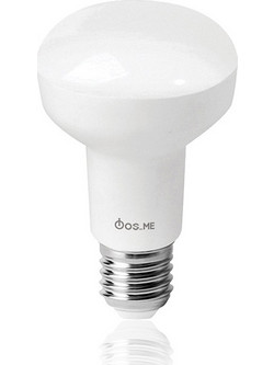 FOS_ME ΛΑΜΠΑ LED 8W R63 E27 650 LUMENS ΨΥΧΡΟ ΦΩΣ ΛΕΥΚΟ 6500Κ 44-04740