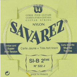 Savarez 522J B Yellow Χορδή Κλασικής Κιθάρας B Nylon Hard Tension