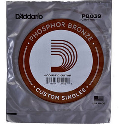D'Addario PB039 Χορδή Ακουστικής Κιθάρας Phosphor Bronze 39"