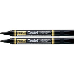 Μαρκαδόρος Κιβωτίων Pentel N850 (Στρογγ.Μύτη - Ανεξίτηλος) ΜΑΥΡΟΣ