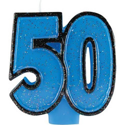 Κεράκι Νούμερο 50 Glitter Creative Converting