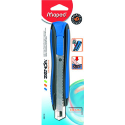 Κοπίδι MAPED ZENOA SENTSITIV 18mm BLISTER BLACK-BLUE 10ετή Εγγύηση 086110