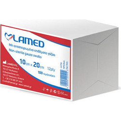 Lamed Μη Αποστειρωμένες Γάζες 12ply 10x20cm 100τμχ