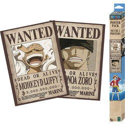 Σετ Αφίσες Luffy + Zoro (Wano x2)