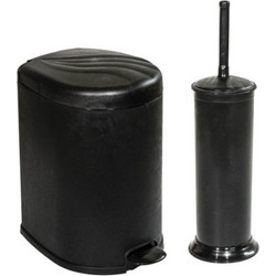 Σετ Χαρτοδοχεία 6 Λίτρων Soft-Close Με Πιγκάλ Technoset 800-053-054 Μαύρο
