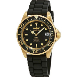 Invicta Pro Diver Ανδρικό Ρολόι Αυτόματο με Μαύρο Καουτσούκ Λουράκι 23681