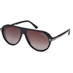 Tom Ford FT1023 01B Ανδρικά Γυαλιά Ηλίου Aviator Κοκάλινα Καφέ με Καφέ Polarized Φακό