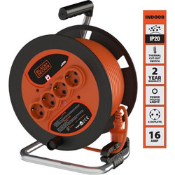 Black & Decker Μπαλαντέζα Καρούλι IP20 3X1.5mmX25m BXECFT2QBSE