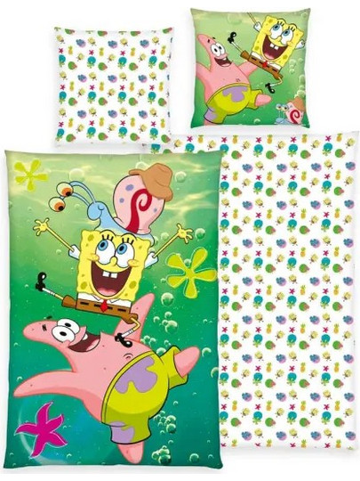 Spongebob Squarepants Duvet Set (Duvet & Pillows)