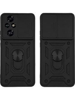 Sonique Ring Armor CamPro Θήκη (Honor 200 Pro 5G) Μαύρο