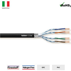 Tasker S/FTP Cat.7 Καλώδιο Δικτύου Ethernet 100m Black