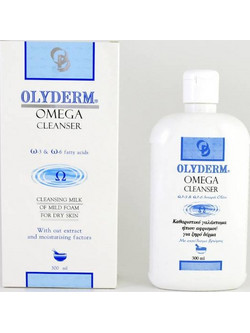 Olyderm Omega Γαλάκτωμα Ντεμακιγιάζ για Ξηρή Επιδερμίδα 300ml