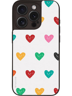 Sonique Heart Series 02 Back Cover White (iPhone 15 Pro)