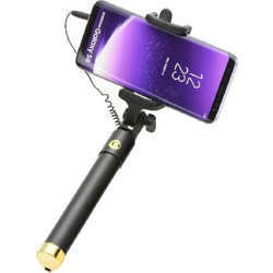 Selfie Stick Combo Με Κουμπί Για Όλα Τα Κινητά Τηλέφωνα - Χρυσό (Blister)