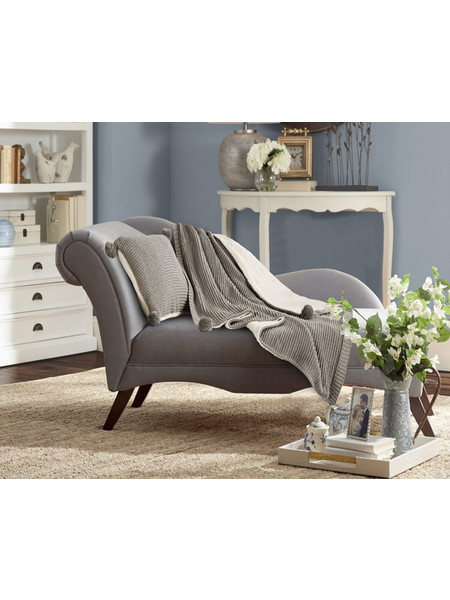 GILDA 130x170 Ριχτάρι/Κουβέρτα κανάπε (Grey) 320g chenille,Εσωτ:500g,Πίσω:320 sherpa 130x170 Liolios Home