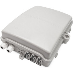 Fiber Optic FTTH Box, IP65 24 LC/duplex 24/SC simplex 2IN 24OUT (0908057)