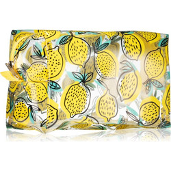 BrushArt Accessories Transparent cosmetic bag διαφανές νεσεσέρ καλλυντικών Lemon 1 τμχ