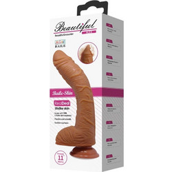 Baile Beautiful Alex Ρεαλιστικό Dildo με Βεντούζα & Όρχεις 28.2cm Flesh