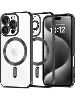 Techsuit Luxury Crystal - θήκη για Apple iPhone 16 Pro Max - Μαύρο