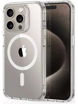 Back Cover Θήκη Ενισχυμένης Σιλικόνης με Magsafe για Apple iPhone 16 Pro Διάφανο