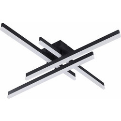 ArLight CCC 693-2 Φωτιστικό Οροφής Μαύροι Ράβδοι LED Φυσικό Λευκό 80x60x13cm 0064178