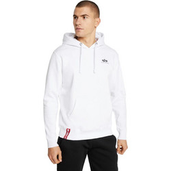 Alpha Industries Ανδρικό Φούτερ με Κουκούλα & Τσέπες Λευκό 196318-009