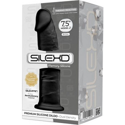SilexD Dual Density 7.5" Model 2 Ρεαλιστικό Dildo με Βεντούζα 19cm Μαύρο