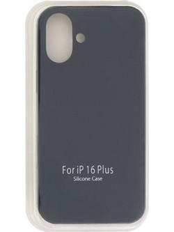 SILICONE CASE IPHONE 16 PLUS -BLACK