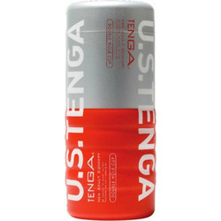 Tenga U.S Double Hole Cup Ultra Size Pocket Αυνανιστήρι με Δόνηση White/Red