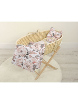 Duvet with pillow Teddy - 2pcs set - sepia roses