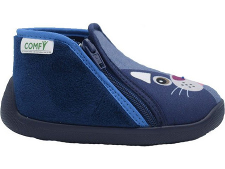 Comfy Χειμερινές Παιδικές Παντόφλες Μποτάκια για Αγόρια Μπλε 8696
