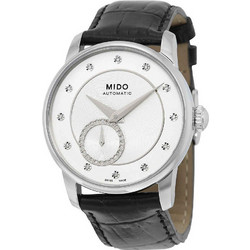 Mido Baroncelli II Diamond Γυναικείο Ρολόι Αυτόματο με Μαύρο Δερμάτινο Λουράκι M007.228.16.036.00