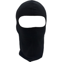 Μπαλακλάβα Βαμβακερή - Κουκούλα Full Face Λεπτό Με Ένα Άνοιγμα - Μαύρο