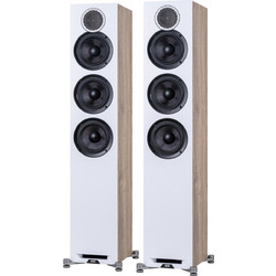Elac Debut Reference DFR52 Ζεύγος Ηχείων Hi-Fi Δαπέδου 140W 3 Δρόμων White Wood
