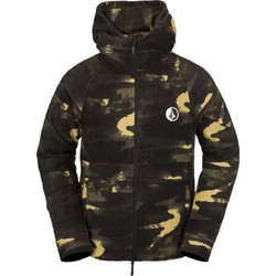 Volcom Science Ανδρική Ζακέτα Fleece με Κουκούλα και Φερμουάρ Χακί G4852300-CAM