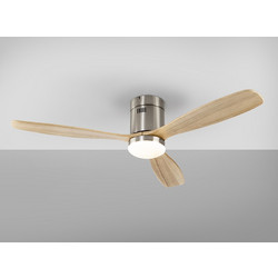Schuller Siroco 329521D Ανεμιστήρας Οροφής 132cm 24W με Φως & Τηλεχειριστήριο Καφέ Γκρι