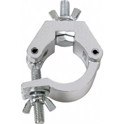 GloboStar CLAMPS 51187 Επαγγελματικός Γάντζος Hook Αλουμινίου Ύψηλης Αντοχής για Κρέμαση, Στήριξη & Τοποθέτηση Προϊόντων Stage σε Τράσες - Μ8 x Π5.5 x Υ3cm - Χρώμιο